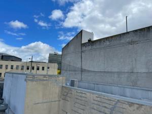 Elevated Bird netting to prevent seagulls nesting on a roof in Dandenong