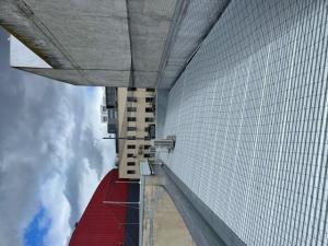 Elevated Bird netting to prevent seagulls nesting on a roof in Dandenong 7
