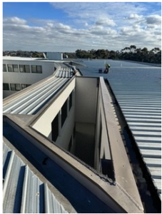 Netting to cover Townhouse light well in Preston