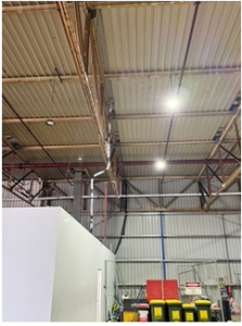 Vertical netting at the old Ford factory in Geelong